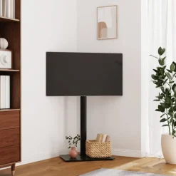 Tv-standaard hoekmodel 1-laags voor 32-65 inch zwart>vidaXL Hot