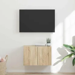 Tv-Meubels*vidaXL TV-wandkast 59,5 x 31 x 40 cm Bewerkt hout Sonoma eiken