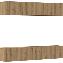 Tv-wandkasten 4 st bewerkt hout>vidaXL Hot