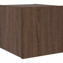 Tv-wandmeubel met LED-verlichting 30,5x35x30 cm bruineiken><noscript><img width=