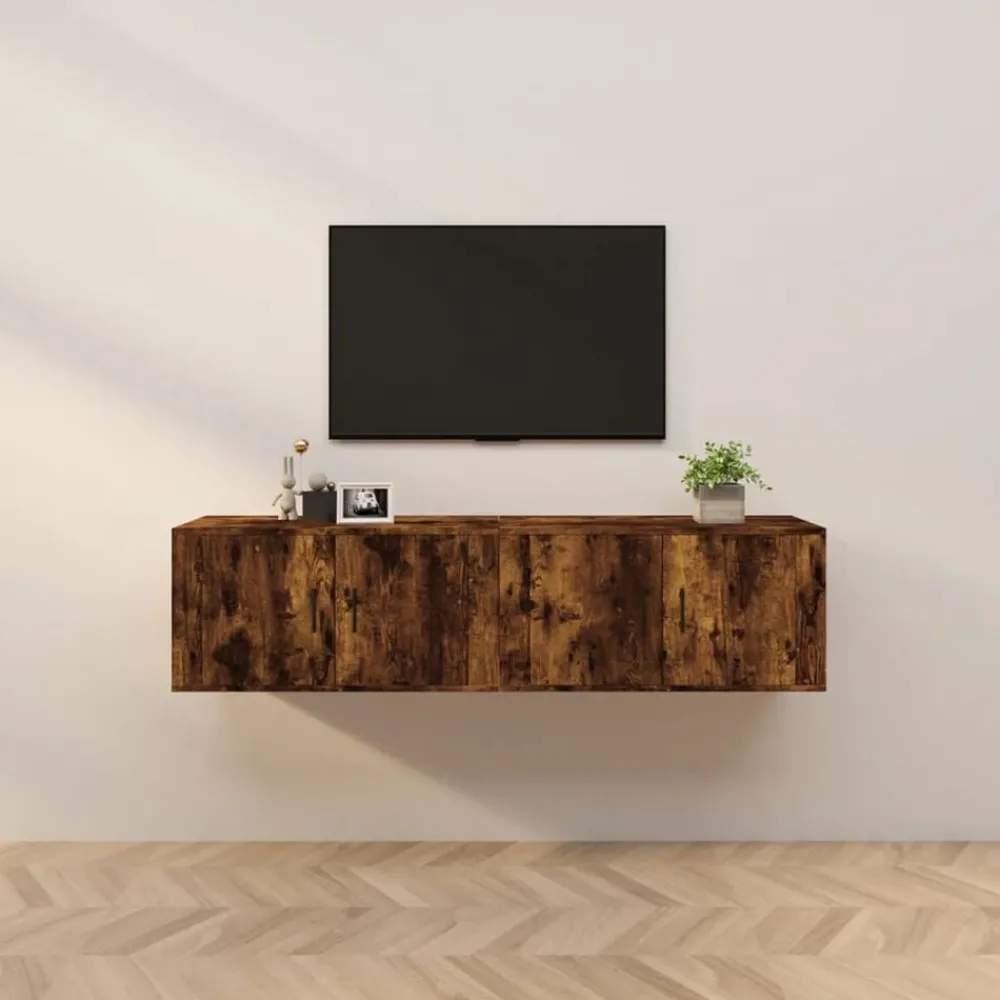 Tv-wandmeubels 2 st 80x34,5x40 cm kleurig>vidaXL