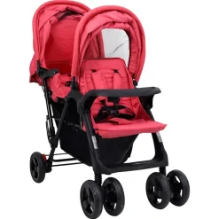Tweelingkinderwagen tandem staal>vidaXL Hot
