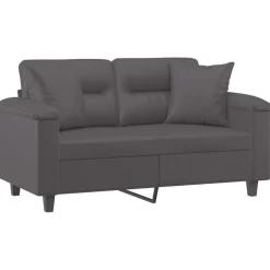 Tweezitsbank met sierkussens 120 cm kunstleer><noscript><img width=