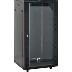 Elektronica*vidaXL 22U Netwerkkast met Draaipoten 19" IP20 60x60x120 cm Zwart