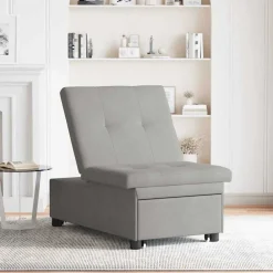 Uittrekbare Slaapbank 194 x 67 x 82 cm Microvezel><noscript><img width=