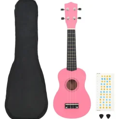 Ukuleleset met tas voor kinderen sopraan 21''>vidaXL Sale
