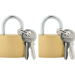 U-slot met sleutels 2 pcs Koper IJzer>vidaXL Outlet