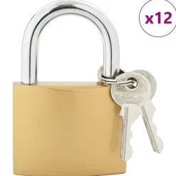Sloten & Sleutels*vidaXL U-slot met sleutels Koper 6 x 2 x 9,1 cm IJzer