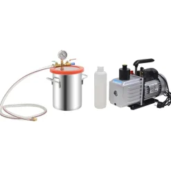 Pompen*vidaXL Vacuümkamer met 2-traps pomp 5,5 L