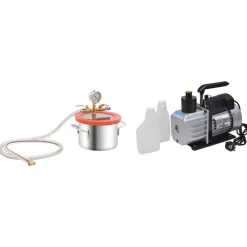 Pompen*vidaXL Vacuümkamer met 2-traps pomp 3,7 L