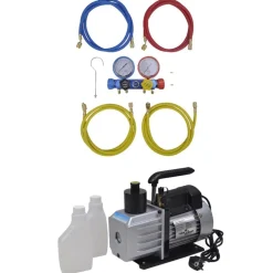 Huishoudaccessoires*vidaXL Vacuümpomp met 4-voudige manometerset voor airconditioning