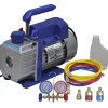 Huishoudaccessoires*vidaXL Vacuümpomp 1-traps met 2-voudige manometerset