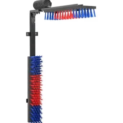 Agrarische Sector*vidaXL Vee borstels Verstelbaar Rood en blauw 84 x 10 x 91 cm PVC blauw en rood