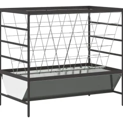 Huisdierbenodigdheden*vidaXL Vee voeder Zilver 100 x 60 x 90 cm Gegalvaniseerd staal