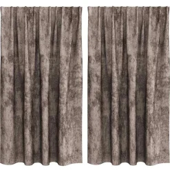 Woon- & Tuinaccessoires*vidaXL Velvet Gordijnen 2 pcs 140 x 140 cm Fluweel Cappuccino