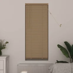 Woon- & Tuinaccessoires*vidaXL Venetiaanse Blind met Patroon 150 x 40 cm PVC Lichtbruin