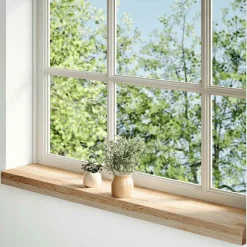 Vensterbanken 2 st onbehandeld 70x15x2 cm massief eikenhout>vidaXL Discount