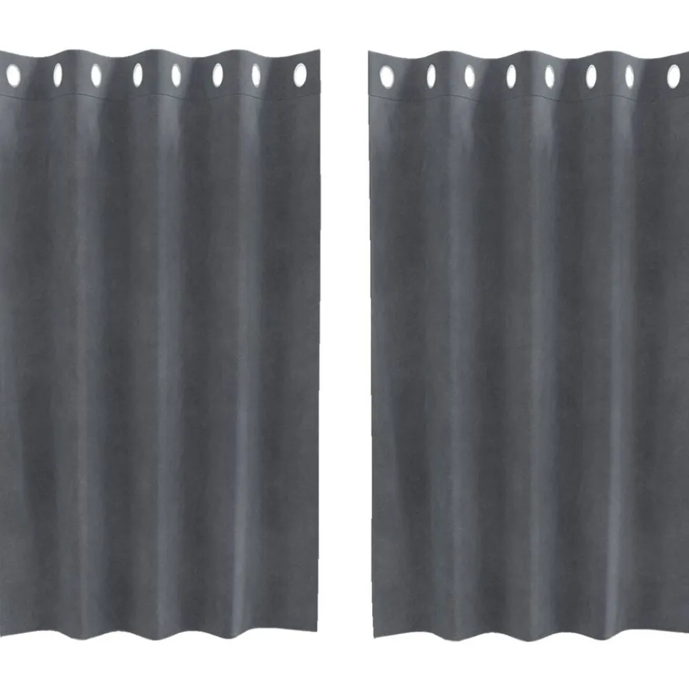 Verduisterende gordijnen 2 pcs 140 x 140 cm Fluweel>vidaXL Sale