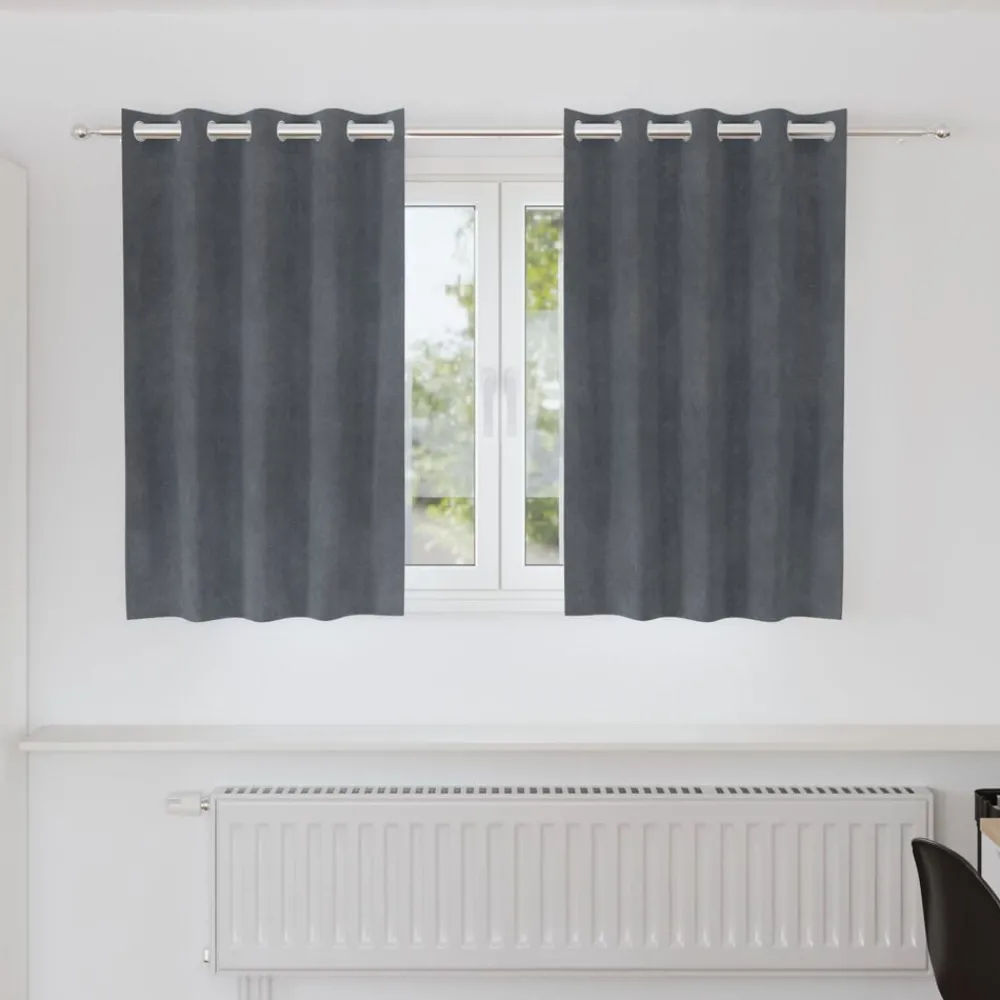 Verduisterende gordijnen 2 pcs 140 x 140 cm Fluweel>vidaXL Sale