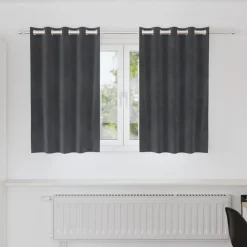 Woon- & Tuinaccessoires*vidaXL Verduisterende gordijnen 2 pcs 140 x 140 cm Fluweel Lichtgrijs