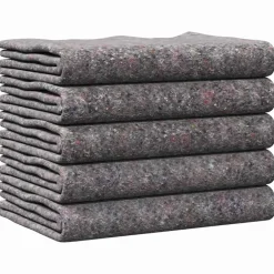 Verhuisdekens 5 pcs Grijs 150 x 200 cm Stof>vidaXL Discount