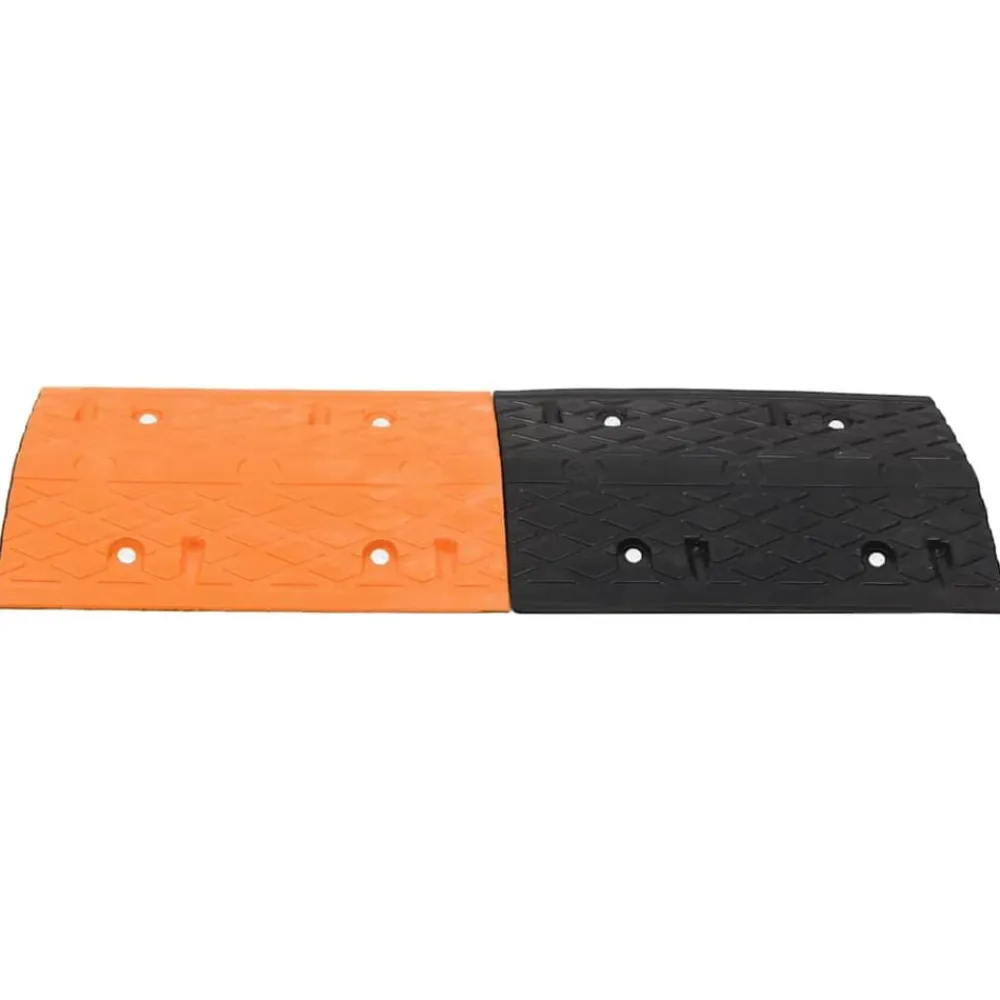 Verkeersdrempel 97x32,5x4 rubber geel en zwart>vidaXL Discount