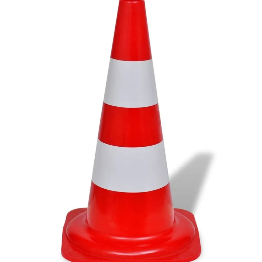 Uithangborden*vidaXL Verkeerskegel reflecterend 50 cm rood en wit 10 st