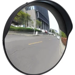 Uithangborden*vidaXL Verkeersspiegel voor buiten 30 cm PC-kunststof Zwart