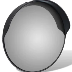 Uithangborden*vidaXL Verkeersspiegel voor buiten 30 cm PC-kunststof Zwart