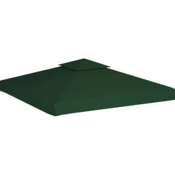 Tuin & Gazon*vidaXL Vervangend tentdoek prieel 310 g/m² 3x3 m Groen
