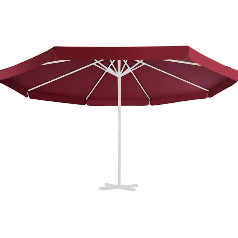Tuin & Gazon*vidaXL Vervangingsdoek voor parasol 515 cm Bordeauxrood