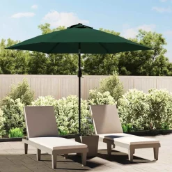 Tuin & Gazon*vidaXL Vervangingsdoek voor parasol 300 cm Groen