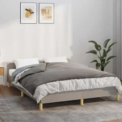 Verzwaringsdeken met hoes 138x200 cm 10 kg stof grijs>vidaXL Discount