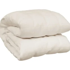 Linnengoed*vidaXL Verzwaringsdeken 150x200 cm 11 kg stof lichtcrèmekleurig Crème