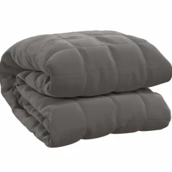 Linnengoed*vidaXL Verzwaringsdeken 200x200 cm 13 kg stof Grijs