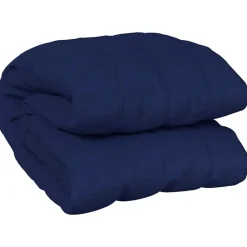 Linnengoed*vidaXL Verzwaringsdeken 220x235 cm 15 kg stof Blauw