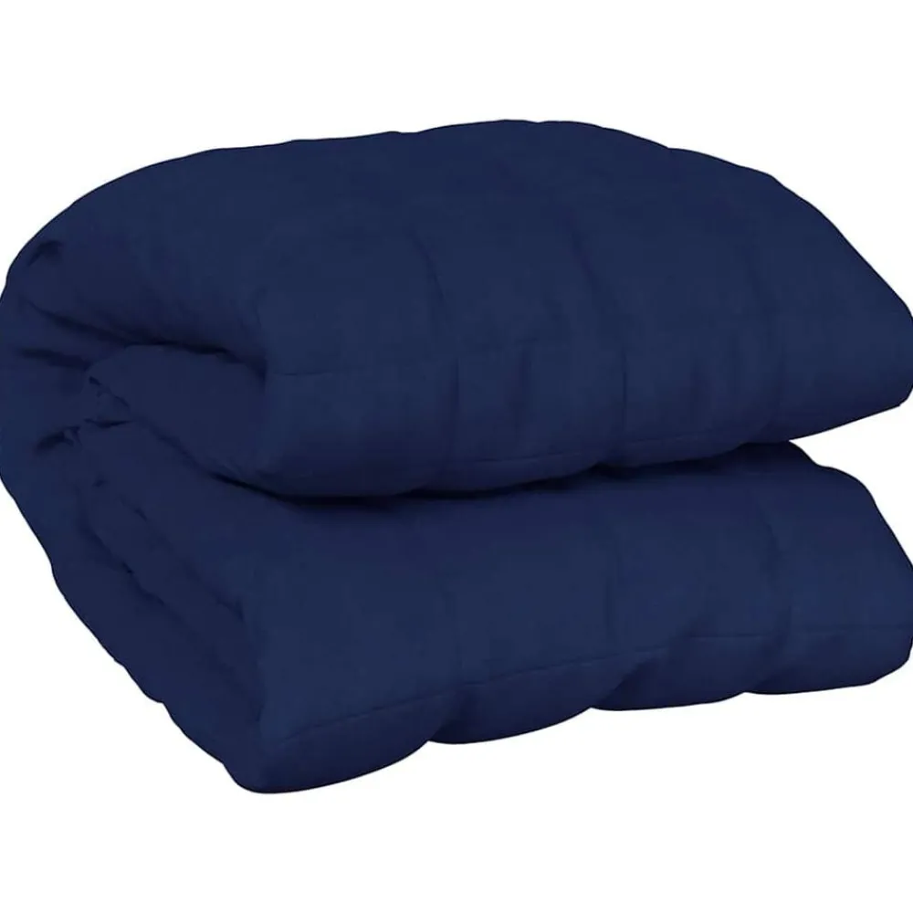 Linnengoed*vidaXL Verzwaringsdeken 200x200 cm 13 kg stof Blauw