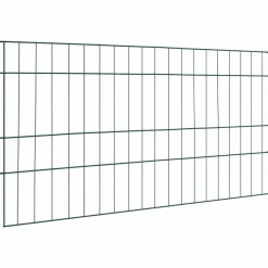 Tuinafscheidingen*vidaXL Vijverhekken Set 5 pcs Groen 100 x 50 cm Staal