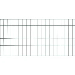 Tuinafscheidingen*vidaXL Vijverhekken Set 5 pcs Groen 100 x 50 cm Staal