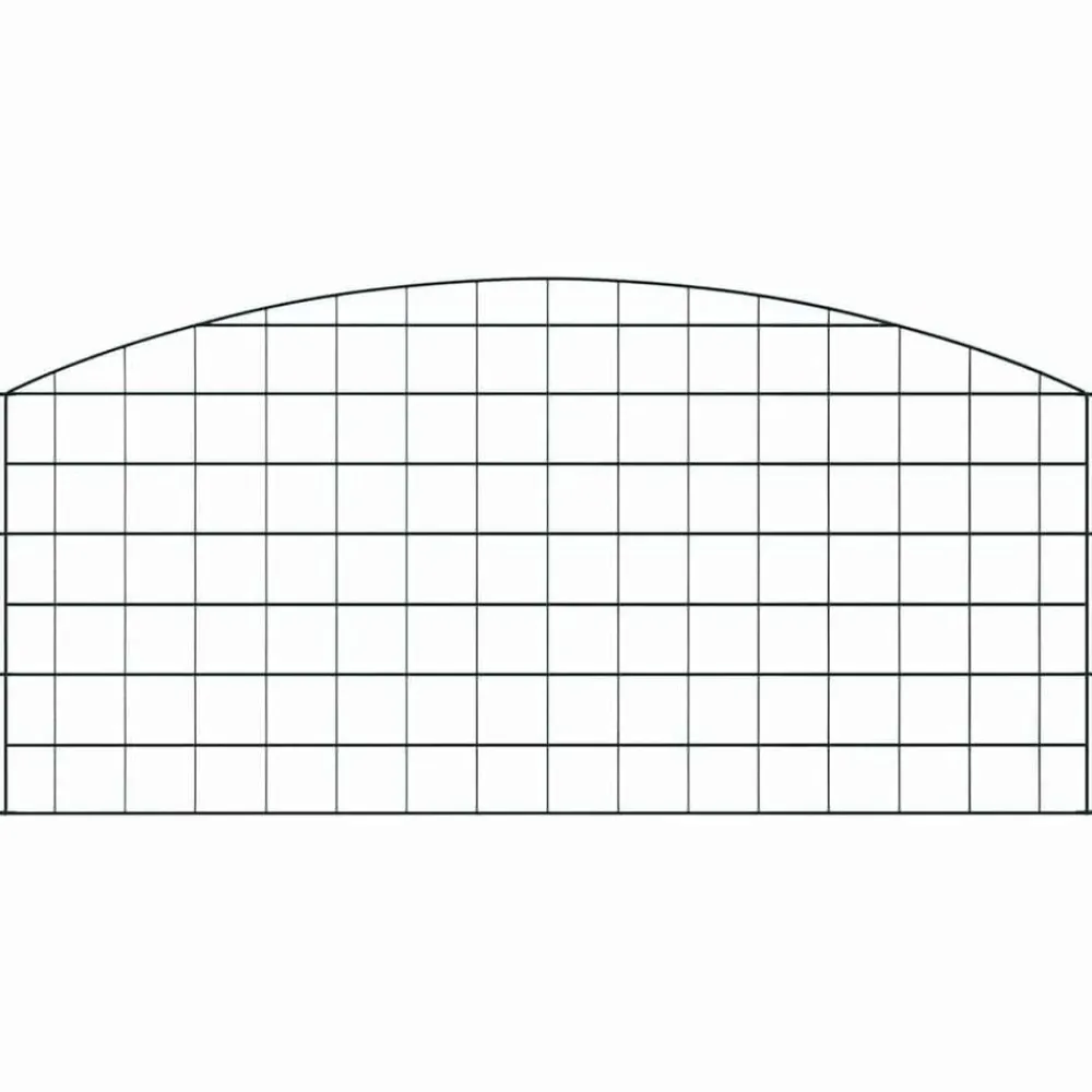 Vijverhekken Set 5 pcs Groen 100 x 50 cm Staal>vidaXL Online