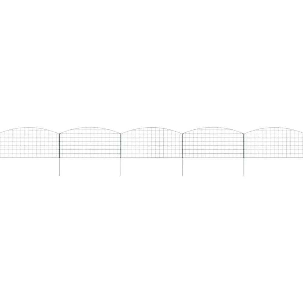 Vijverhekken Set 5 pcs Groen 100 x 50 cm Staal>vidaXL Online