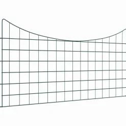 Tuinafscheidingen*vidaXL Vijverhekken Set 5 pcs Groen 100 x 50 cm Staal