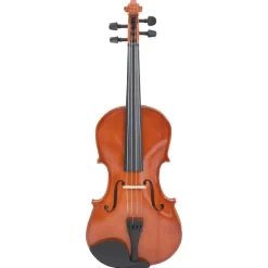 Vioolset met strijkstok en kinsteun 4/4 donkerhoutkleurig><noscript><img width=