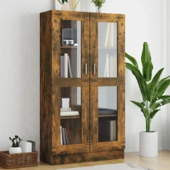 Vitrinekast 82,5x30,5x150 cm bewerkt hout kleurig>vidaXL Best