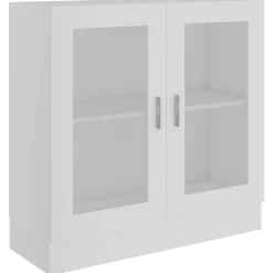 Vitrinekast 82,5x30,5x80 cm bewerkt hout>vidaXL Hot