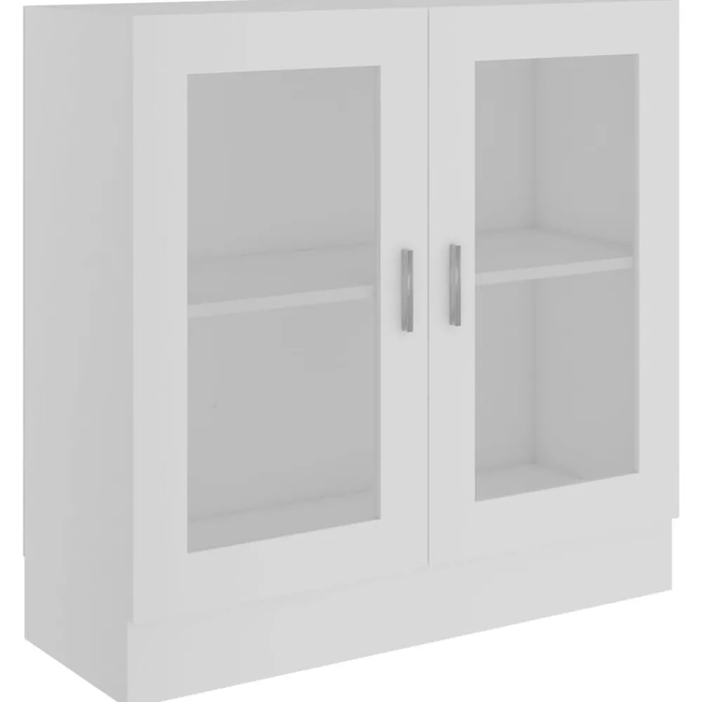 Vitrinekast 82,5x30,5x80 cm bewerkt hout>vidaXL Hot