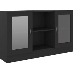Vitrinekast 120x30,5x70 cm bewerkt hout>vidaXL