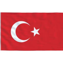 Vlag Turkije 90x150 cm>vidaXL New