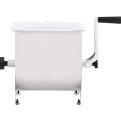 Keuken & Eetkamer*vidaXL Vleesmixer met deksel handmatig roestvrij staal zilverkleurig