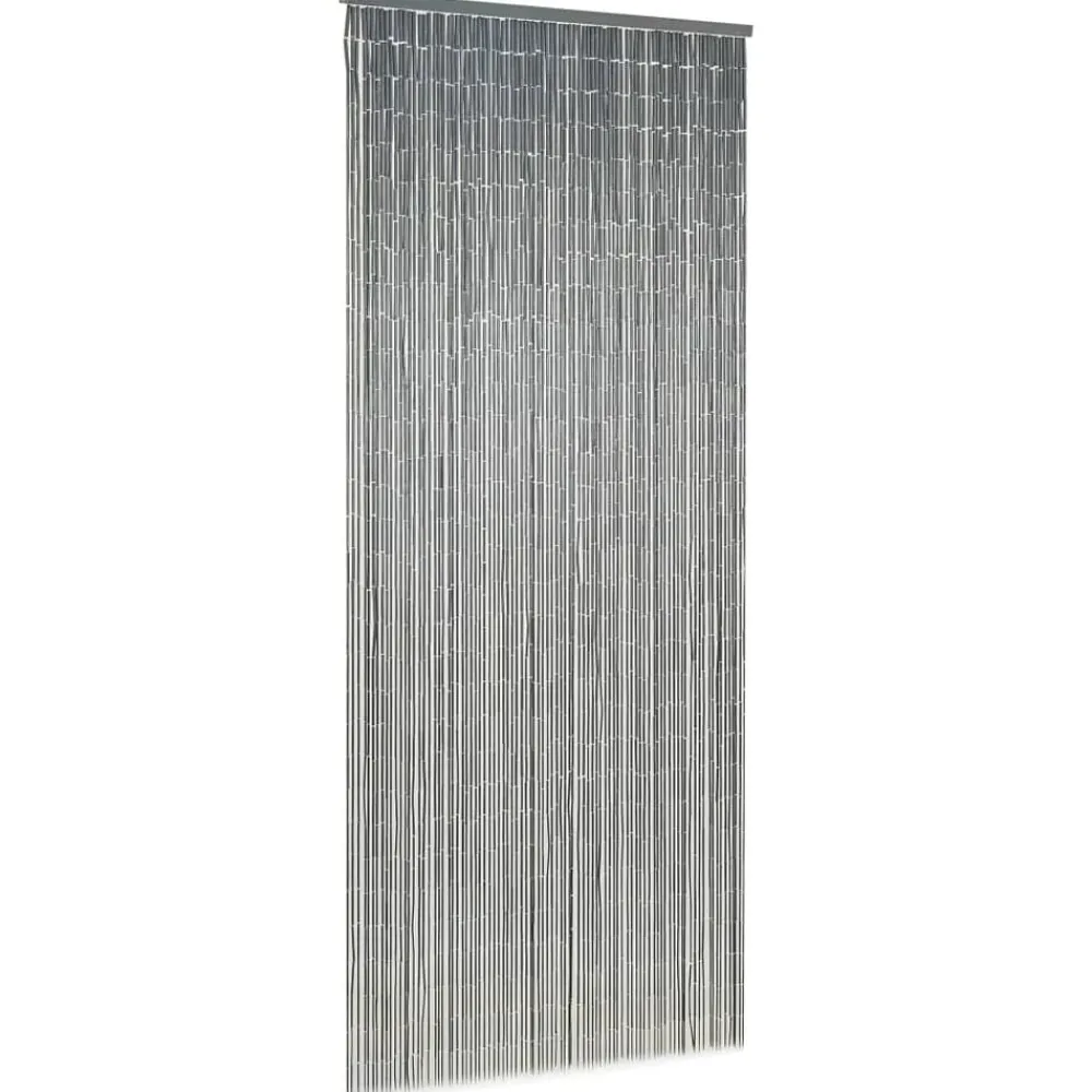 Woon- & Tuinaccessoires*vidaXL Vliegengordijn 90x200 cm bamboe Donkergrijs